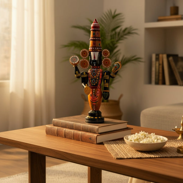 Wooden idol of Balaji