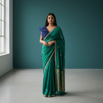 Organza Multi-Layer Ruffle Designer Blouse