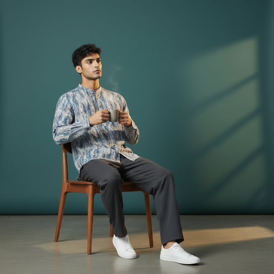 Cotton Polyester Half Kurta