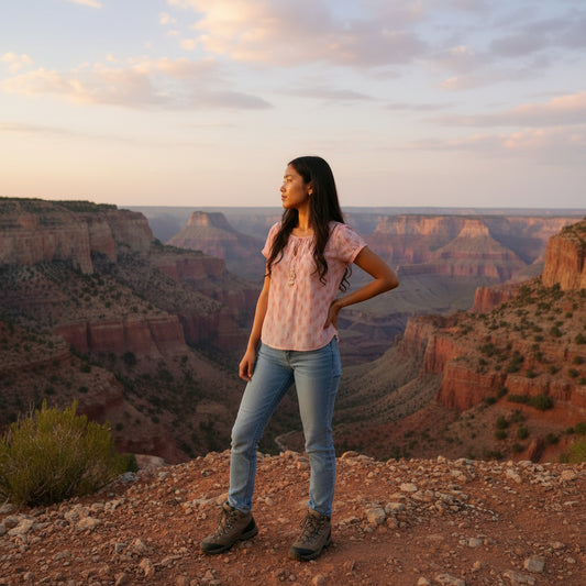 Lightweight Pleated Chiffon Flutter-Sleeve Blouse
