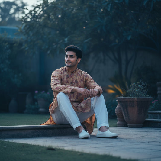 Cotton-Polyester Designer Kurta