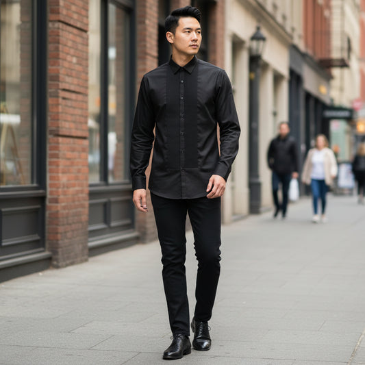 Cotton Polyester Tuxedo  Shirt