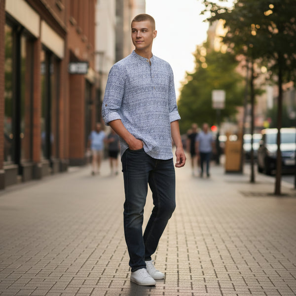 Cotton Polyester Half Kurta
