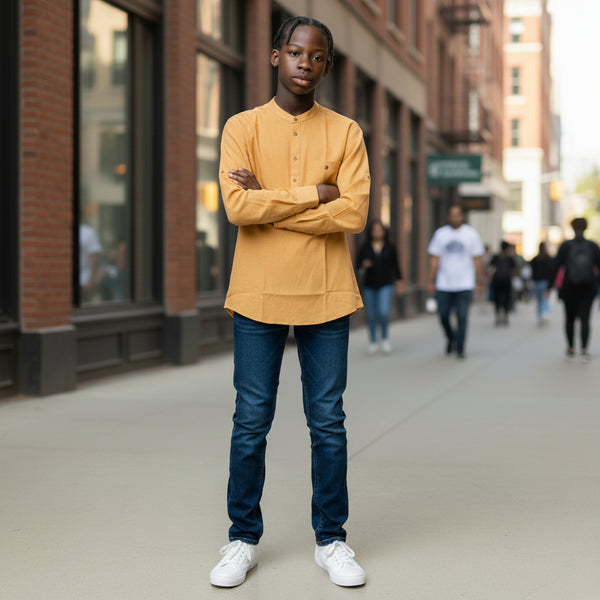 Linen Cotton Half Kurta for Everyday Comfort
