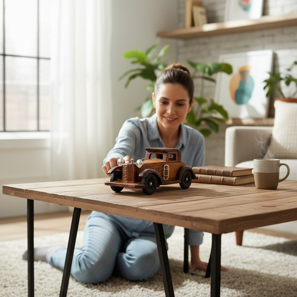 Wooden Vintage Car