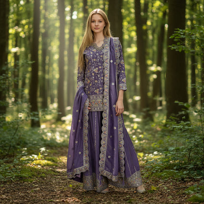 Tissue Georgette Sharara Set