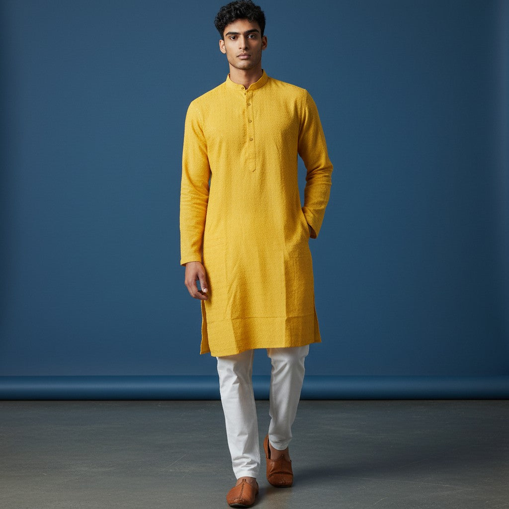 Chikankari Embroidered Sequinned Kurta Set