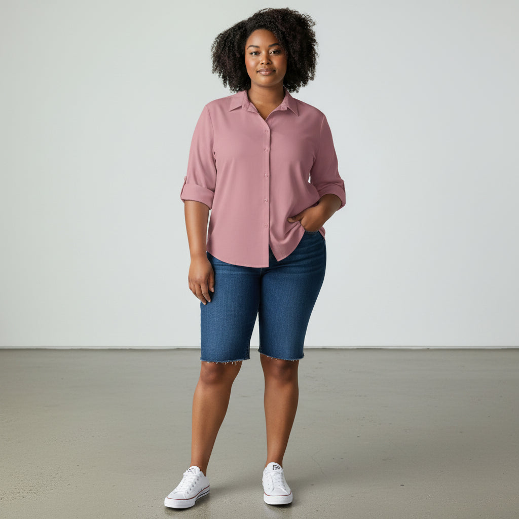 Satin Smart-Casual Shirt