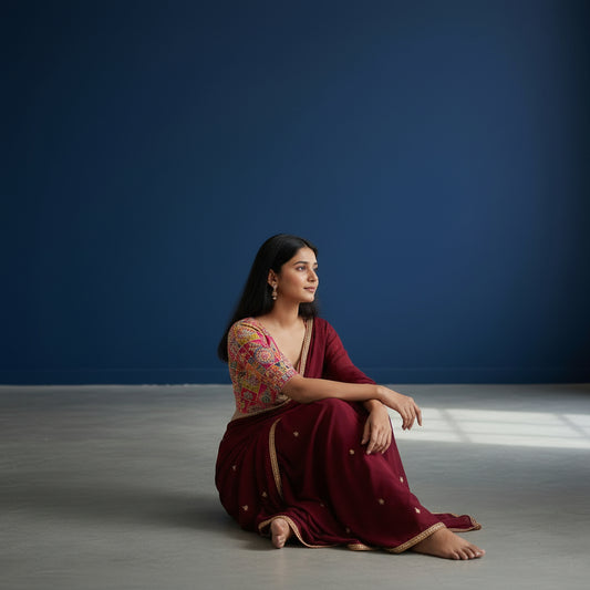 Patchwork Embroidery Blouse