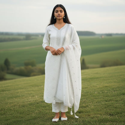 Sheer Georgette Kurta Set for Elegant Gatherings