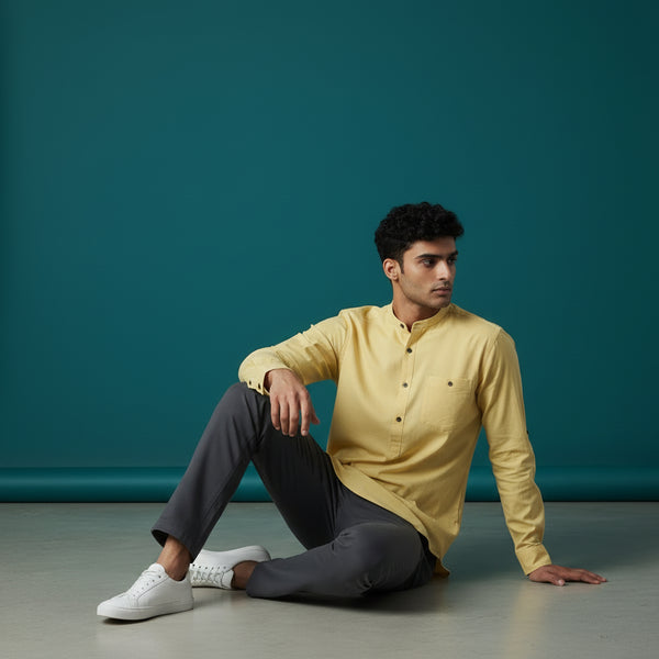 Cotton-Polyester Half Kurta