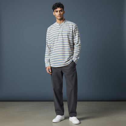 Linen Cotton Half Kurta Striped