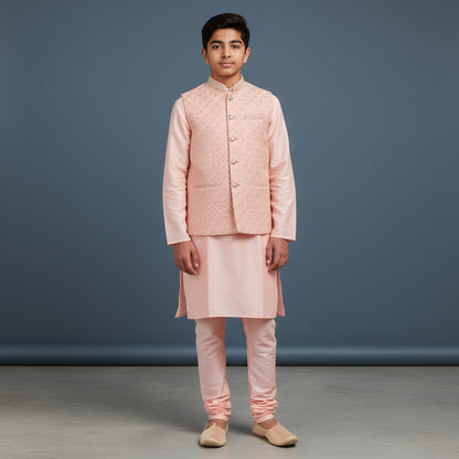 Cotton Silk Blend Kurta Set