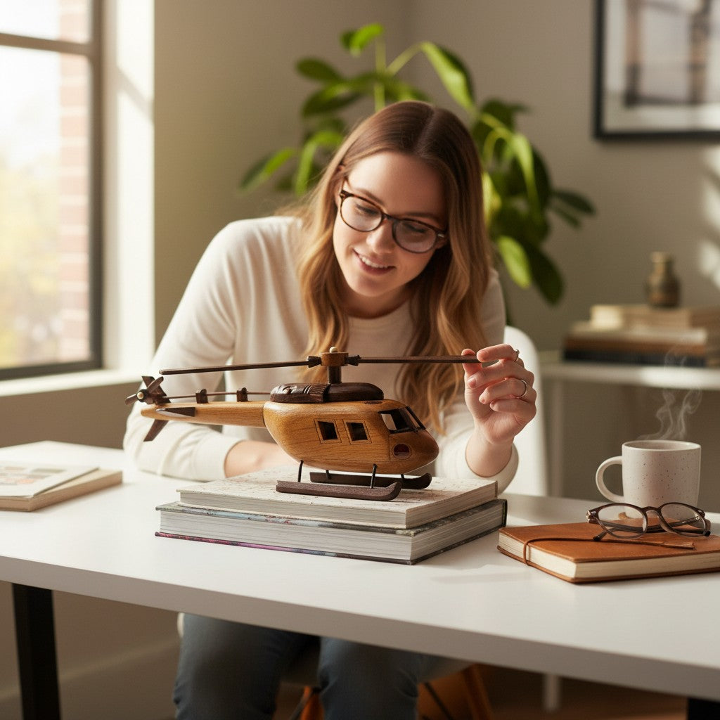 Wooden Helicopter