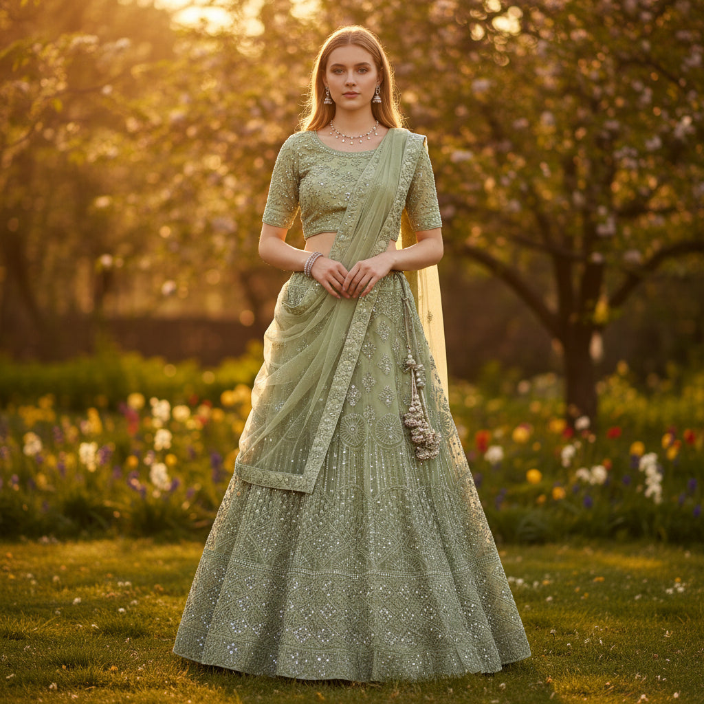 Net Embroidered Lehenga Primary Use