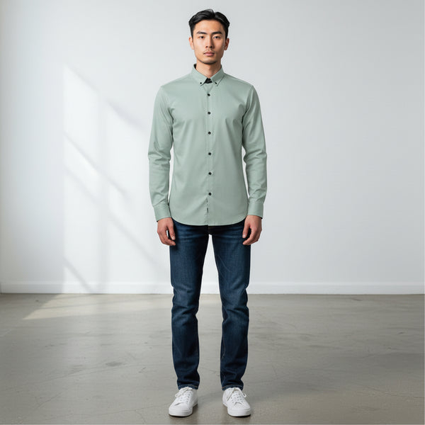 Smooth Polyester Shirt for Effortless Comfort