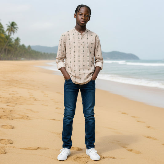 Linen Cotton Half Kurta