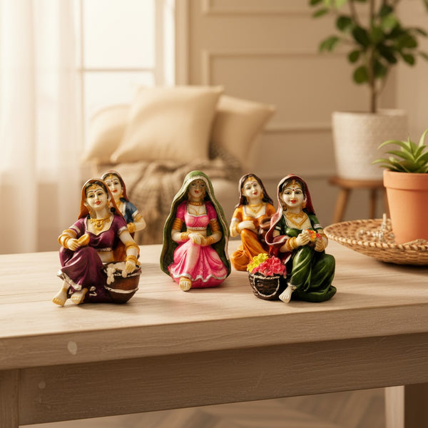 Rajasthani Women Figurine Set
