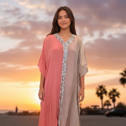 Chiffon Georgette Kaftan for Summer Relaxation