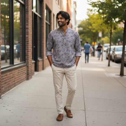 Cotton-Polyester Half Kurta for All-Day Comfort