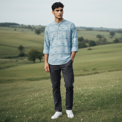 Cotton-Polyester Half Kurta