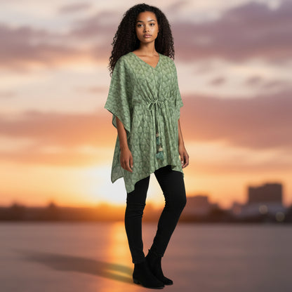 Cotton Kaftan Relaxed Cover-Up