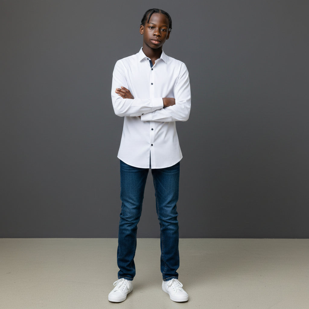 Polyester Shirt Smart Casual