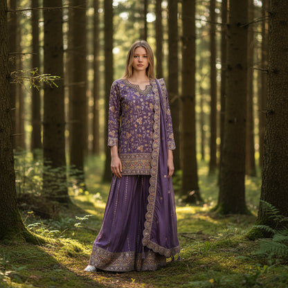 Tissue Georgette Sharara Set