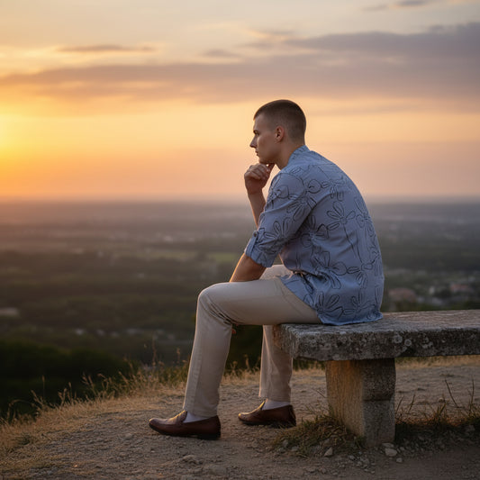 Cotton Blend Half Kurta