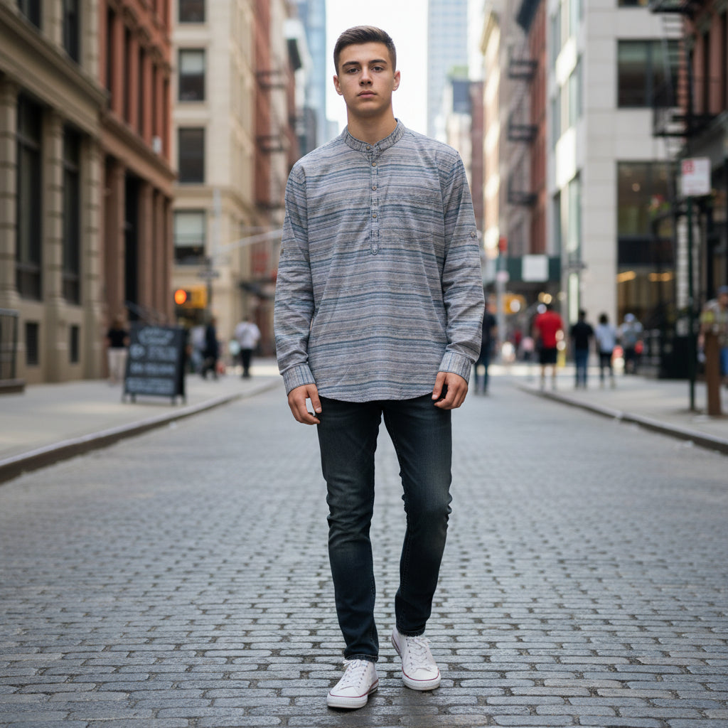 Cotton-Polyester Half Kurta