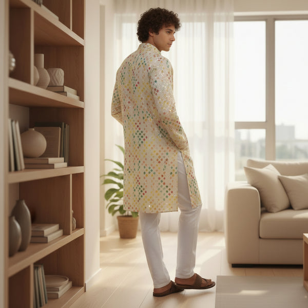 Men's Multi Color Kurta