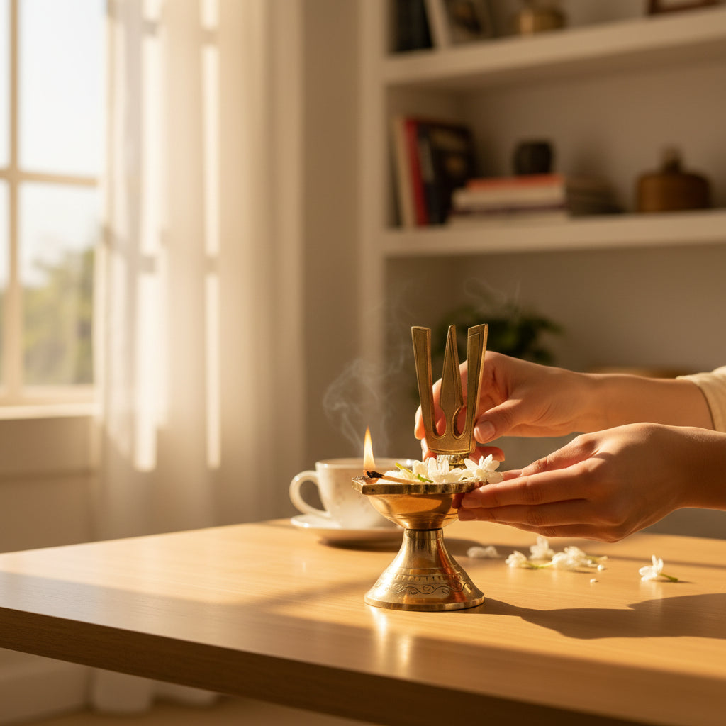 Brass Diya Traditional Lighting