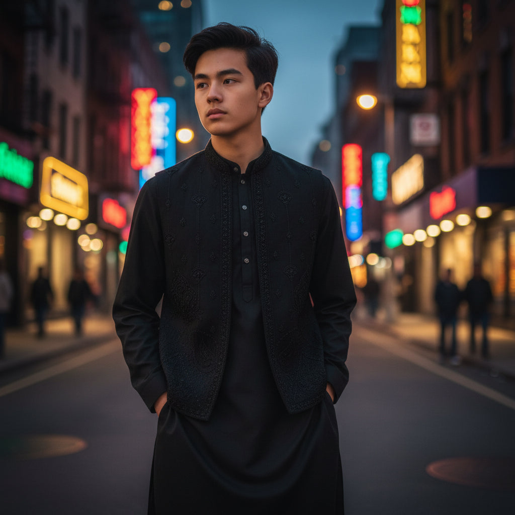 Cotton Silk Blend Kurta Set 3 Piece