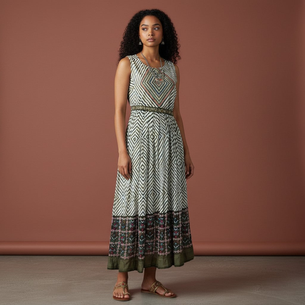 Stripes Printed Frock