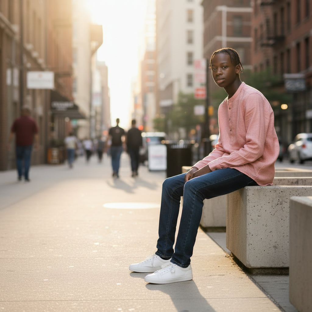 Silk Half Kurta Casual