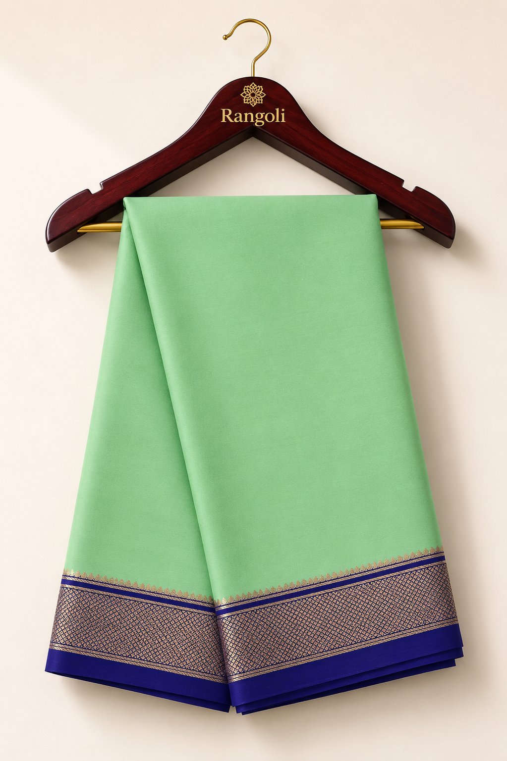 Solid Body with Detailed Gold/Purple Border Saree