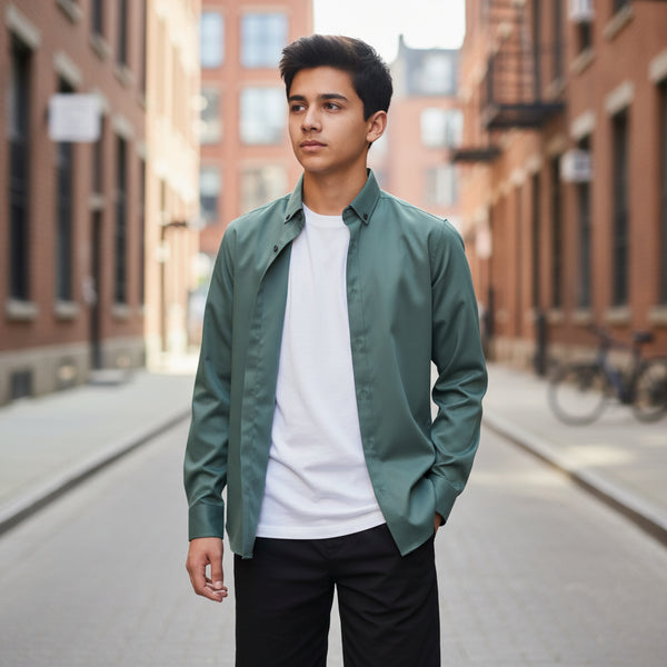 Satin Polyester Shirt for Everyday Wear