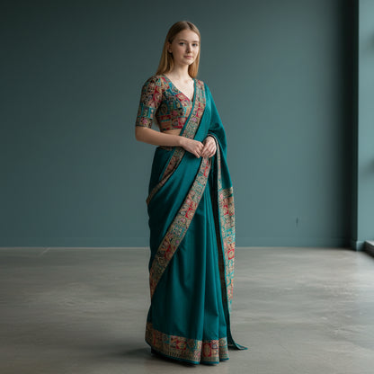 Patchwork Embroidery Blouse