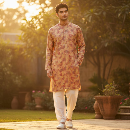 Cotton-Polyester Designer Kurta
