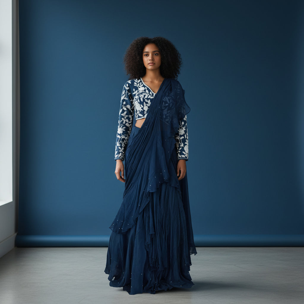 Soft Net Georgette Lehenga