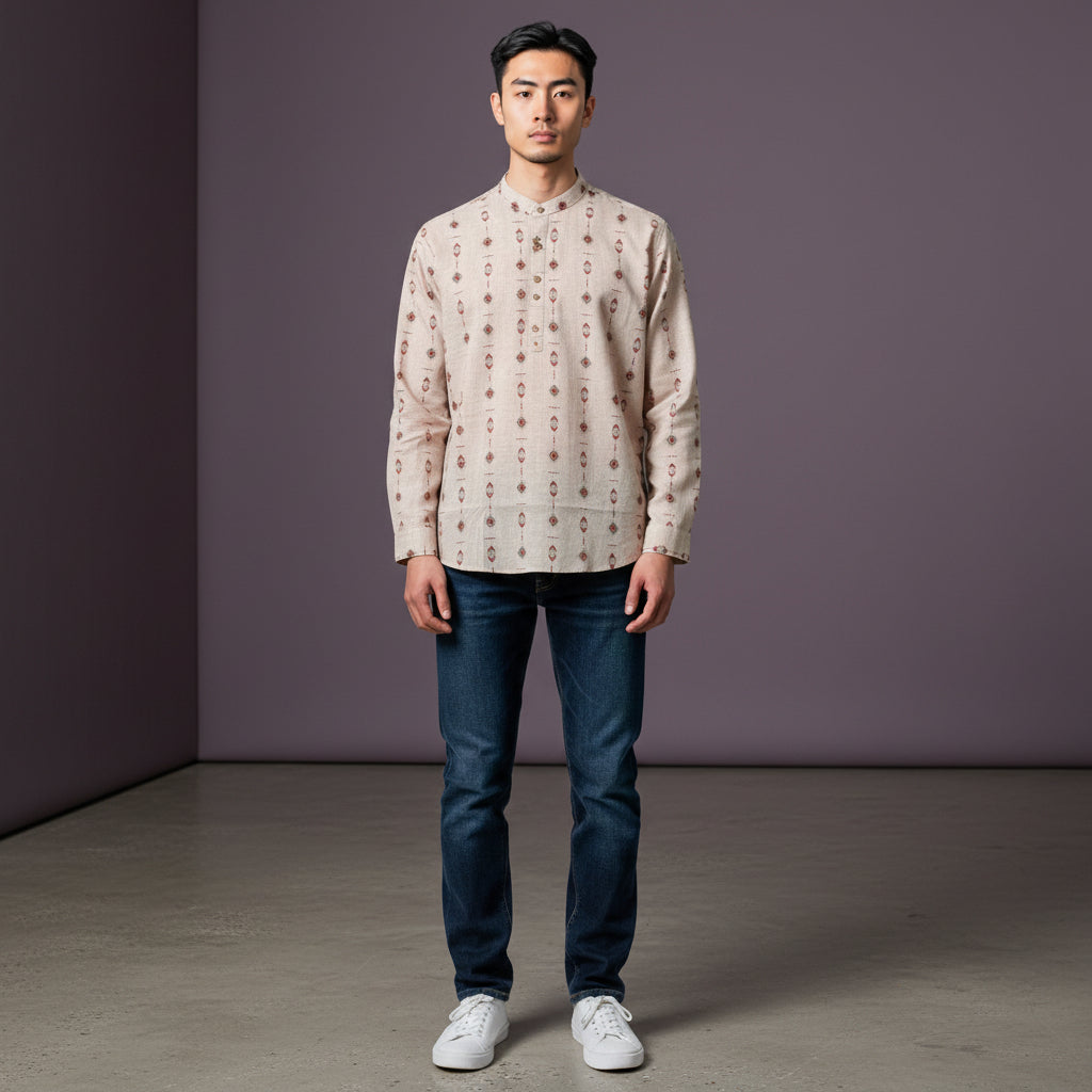 Linen Cotton Half Kurta