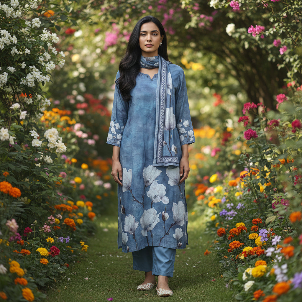 Floral Printed Kurta Set