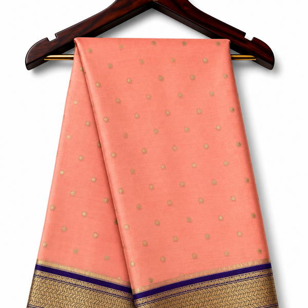 Mysore Pure Silk Crepe Butta Saree