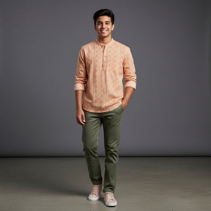 Cotton-Polyester Half Kurta