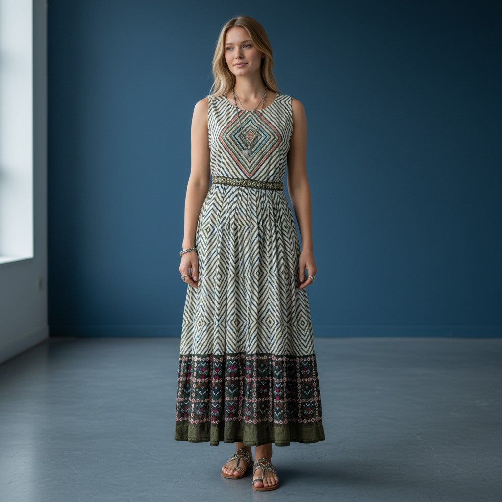 Stripes Printed Frock
