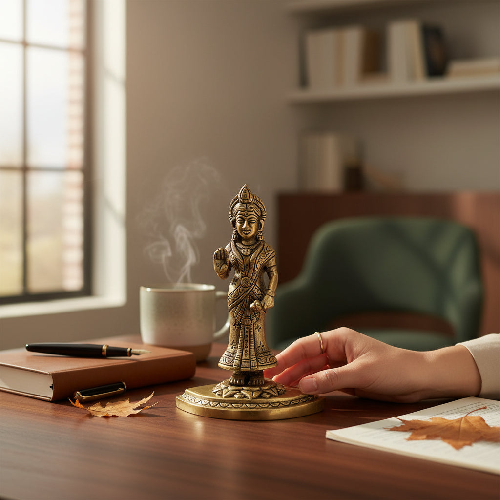 Brass Radha Idol Home Decor Art