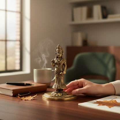 Brass Radha Idol Home Decor Art