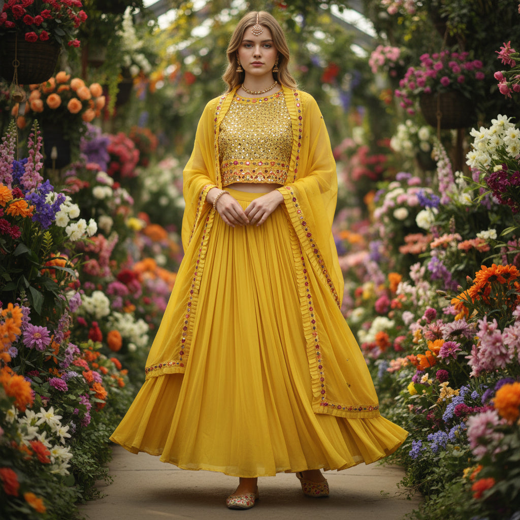 Chiffon Georgette Sharara Set Primary Use Case