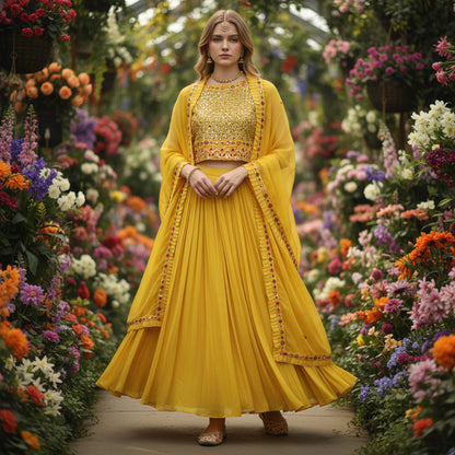 Chiffon Georgette Sharara Set Primary Use Case