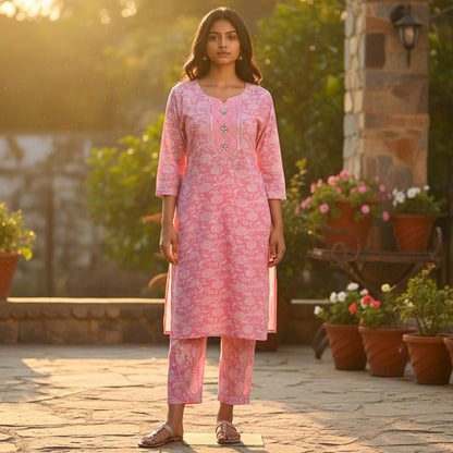 Rayon Viscose Kurta Set 2 Pc